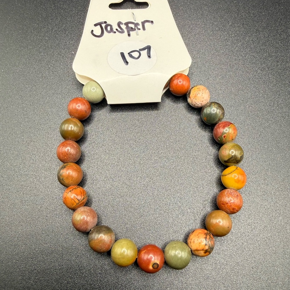 15 Homemade elastic bracelets.  All different stones.  Brand new Christmas gifts